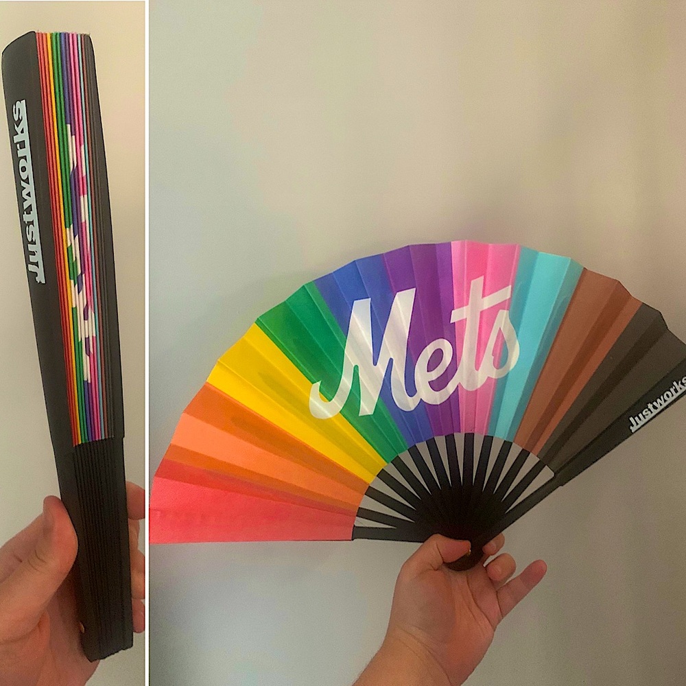 Clack Fan Mets Baseball Pride Fan (Rare)